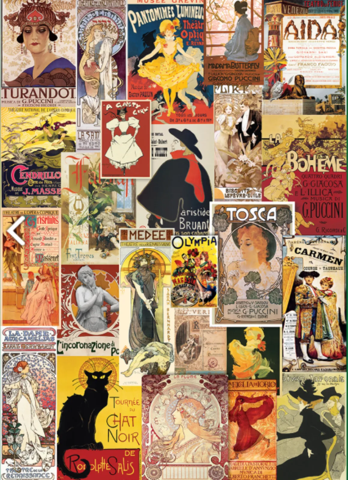 Eurographics Puzzles Theater & Opera Vintage Posters - puzzel van 1000 stukjes