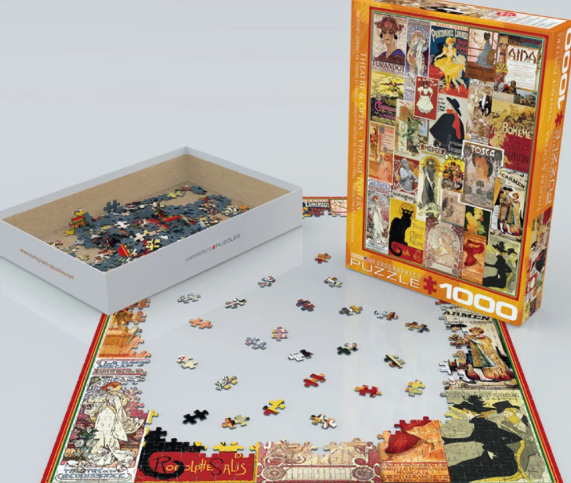 Eurographics Puzzles Theater & Opera Vintage Posters - puzzel van 1000 stukjes