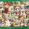 Eurographics Puzzles Vintage Kerstkaarten - puzzel van 1000 stukjes