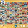 Eurographics Puzzles Volkswagen Groovy Bus - Collage - puzzel van 2000 stukjes