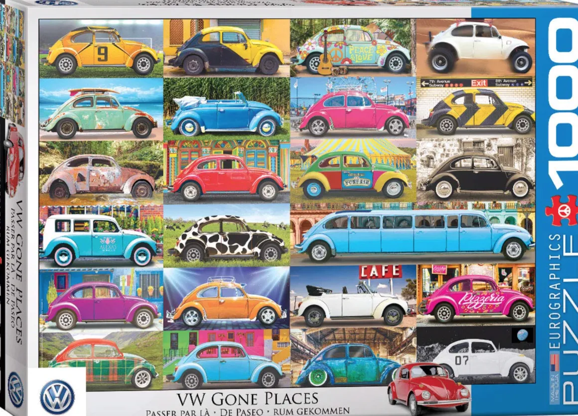 Eurographics Puzzles VW Beetle - Gone Places - puzzel van 1000 stukjes