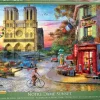 Eurographics Puzzles Zonsondergang bij de Notre Dame de Paris - puzzel van 1000 stukjes