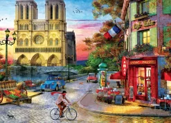 Eurographics Puzzles Zonsondergang bij de Notre Dame de Paris - puzzel van 1000 stukjes