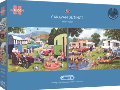 Gibsons Caravan uitstapjes - 2 puzzels van 500 stuks