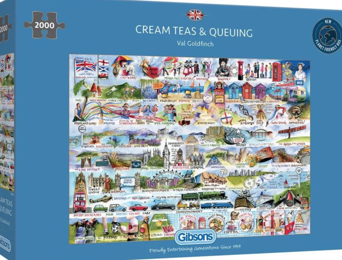 Gibsons Cream Teas & Queuing - puzzel van 2000 stukjes