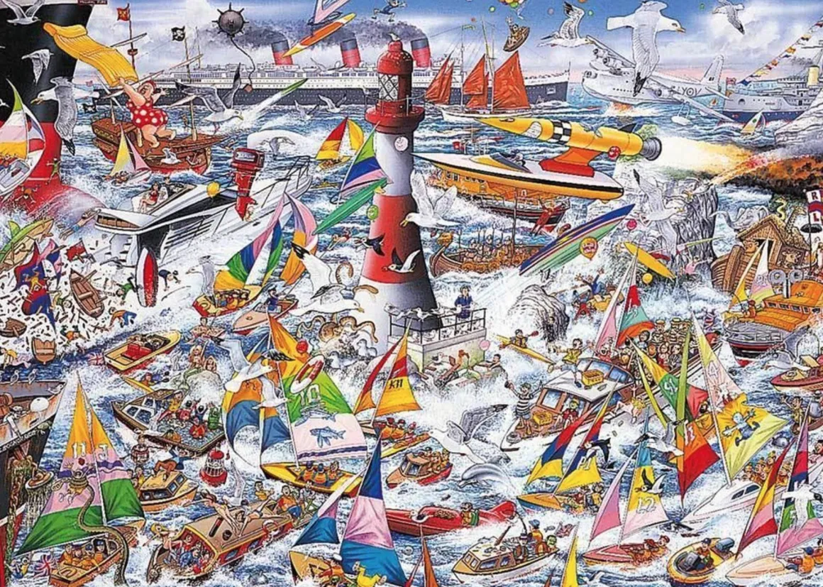 Gibsons I Love Boats - puzzel van 1000 stukjes