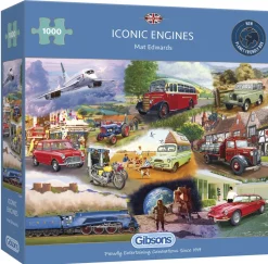 Gibsons Iconische motoren - puzzel van 1000 stukjes