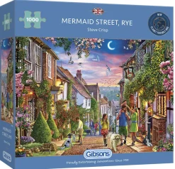 Gibsons Mermaid Street in Rye - puzzel van 1000 stukjes