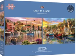 Gibsons Sails at Sunset - 2 puzzels van 500 stuks