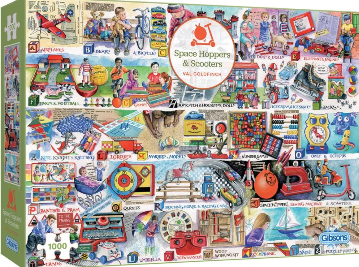 Gibsons Space Hoppers & Scooters - puzzel van 1000 stukjes