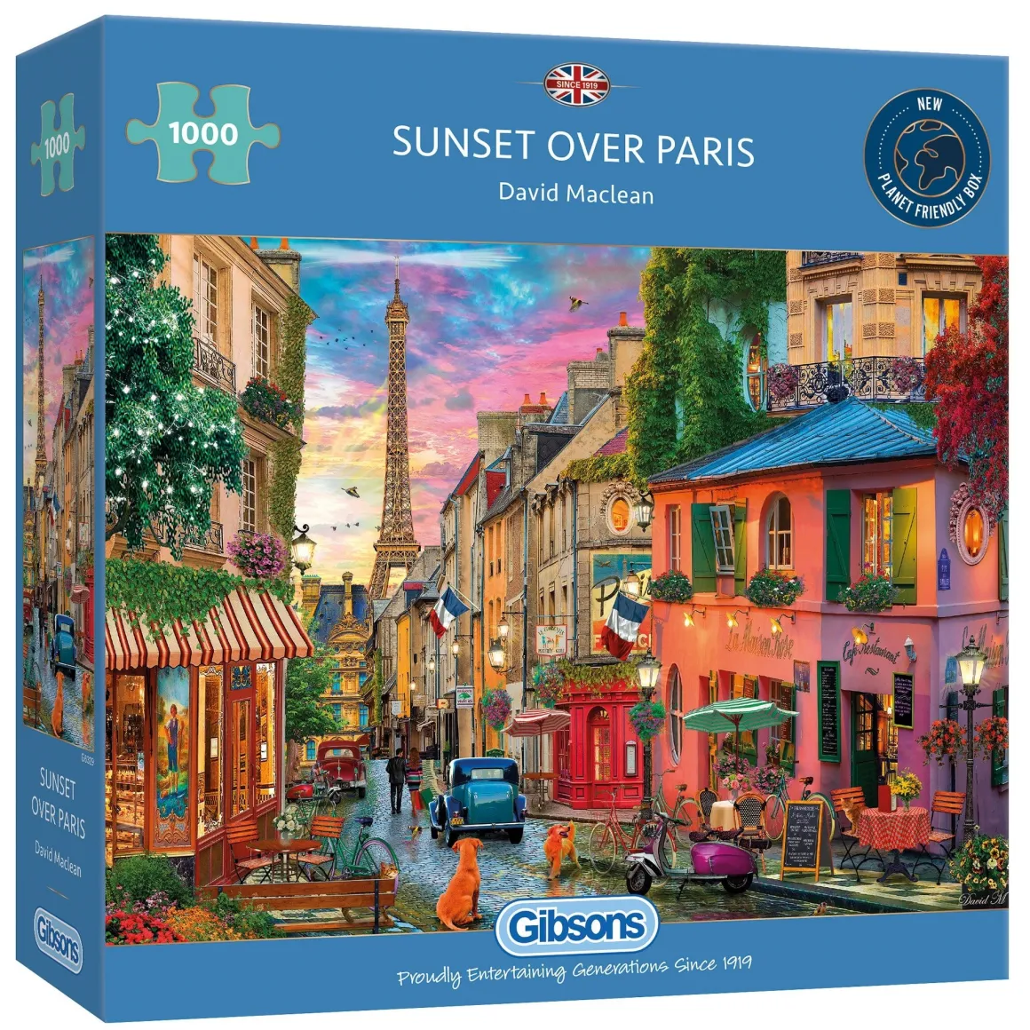 Gibsons Zonsondergang boven Parijs - puzzel van 1000 stukjes
