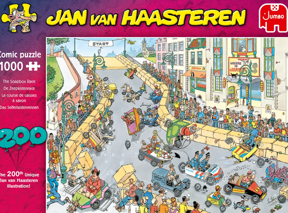 Jumbo De Zeepkistenrace - Jan van Haasteren - puzzel van 1000 stukjes