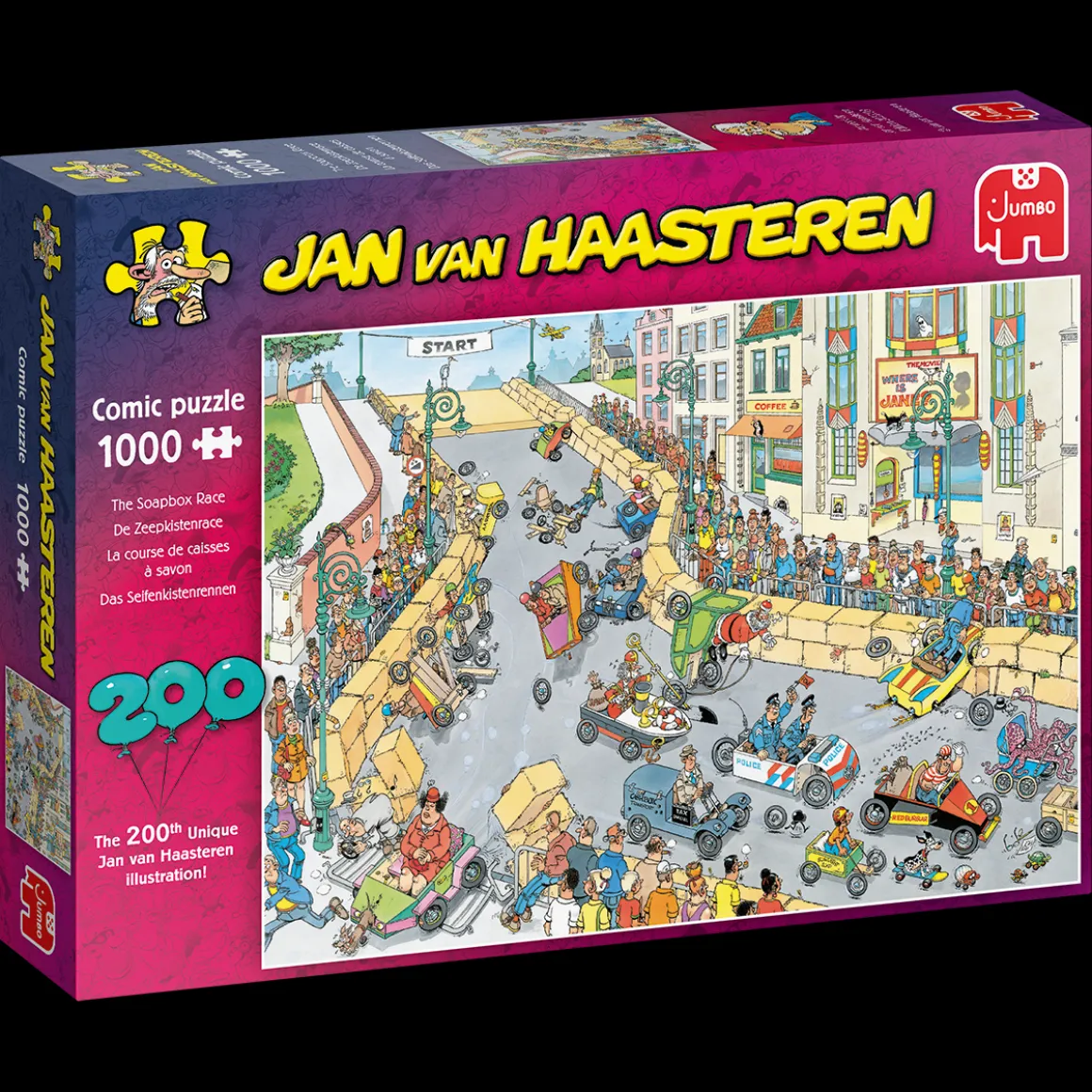 Jumbo De Zeepkistenrace - Jan van Haasteren - puzzel van 1000 stukjes