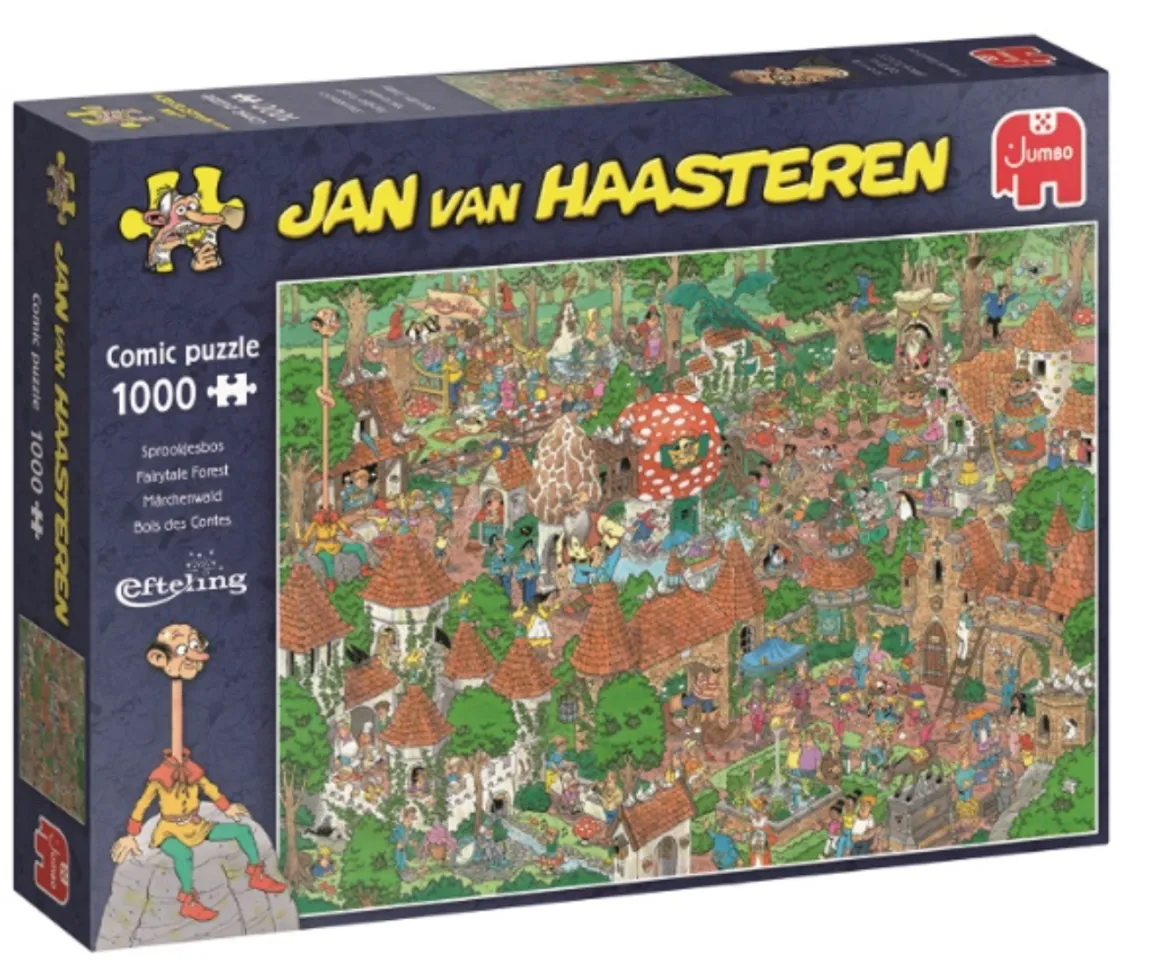 Jumbo Efteling - Het sprookjesbos - Jan van Haasteren - 20045 - 1000 stukjes