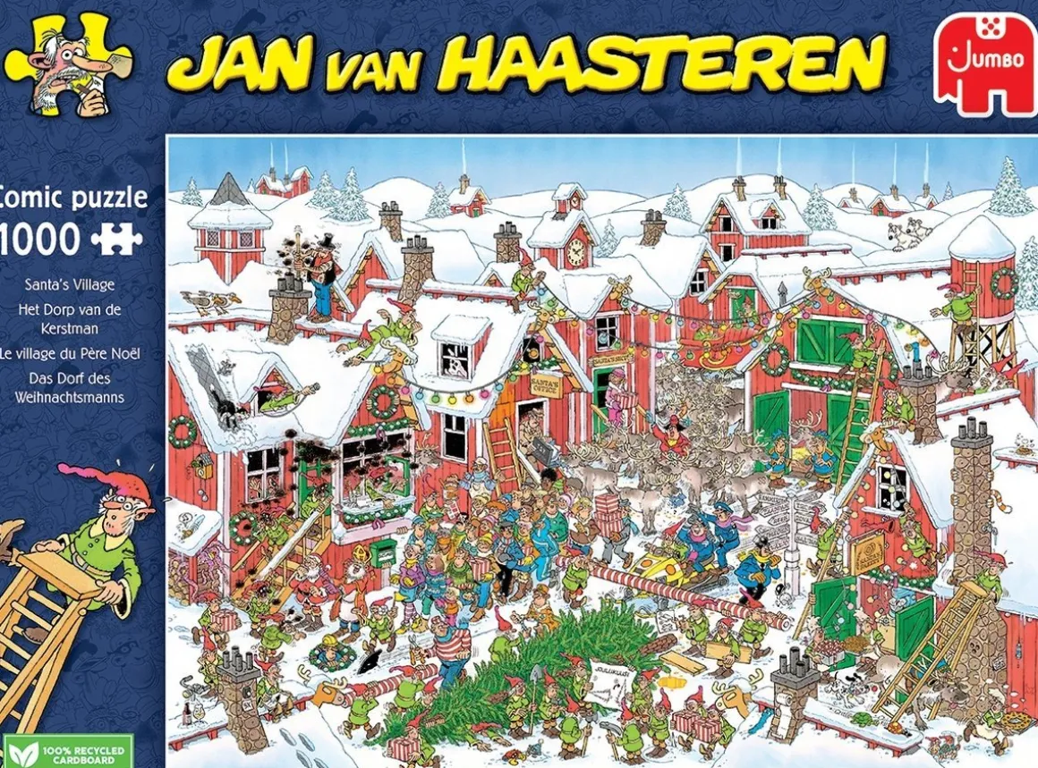 Jumbo Het dorp van de Kerstman - Jan van Haasteren - puzzel van 1000 stukjes