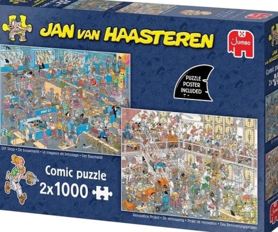 Jumbo Hoe je niet moet klussen - JvH - 2 puzzels van 1000 stukjes