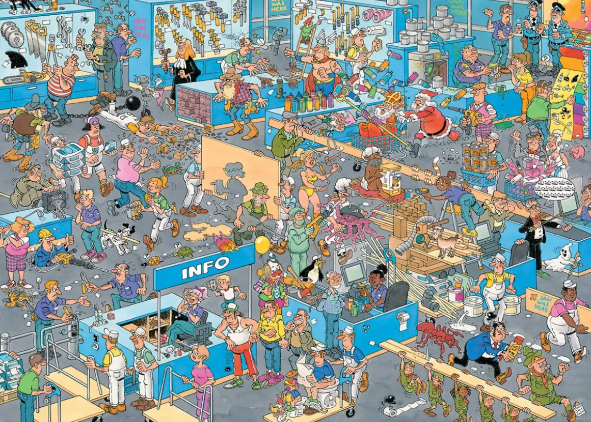 Jumbo Hoe je niet moet klussen - JvH - 2 puzzels van 1000 stukjes