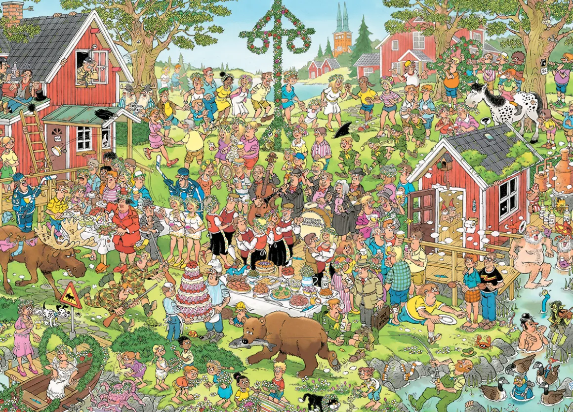 Jumbo Midzomerfeest - Jan van Haasteren - puzzel van 1000 stukjes