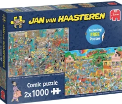 Jumbo Muziekwinkel / Vakantiekriebels - JvH - 2 puzzels van 1000 stukjes