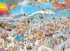Jumbo Op het strand - Jan van Haasteren - puzzel van 1000 stukjes
