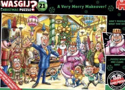 Jumbo PRE-ORDER - Wasgij Christmas 21 - A Very Merry Makeover - 2 puzzels van 1000 stukjes