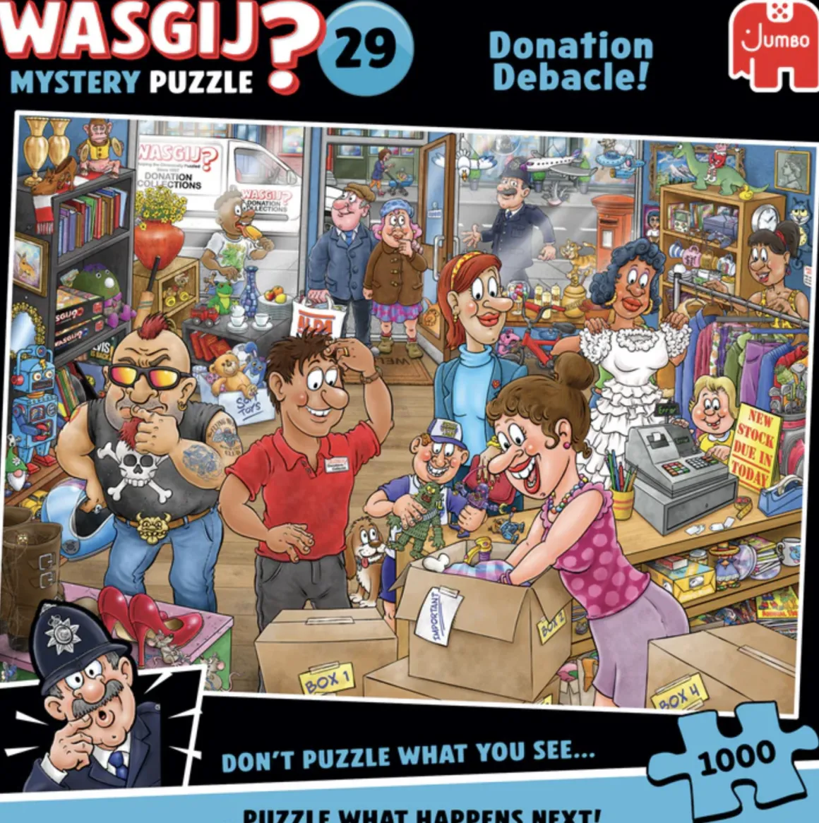 Jumbo PRE-ORDER - Wasgij Mystery 29 - Donation Debacle - 1000 stukjes