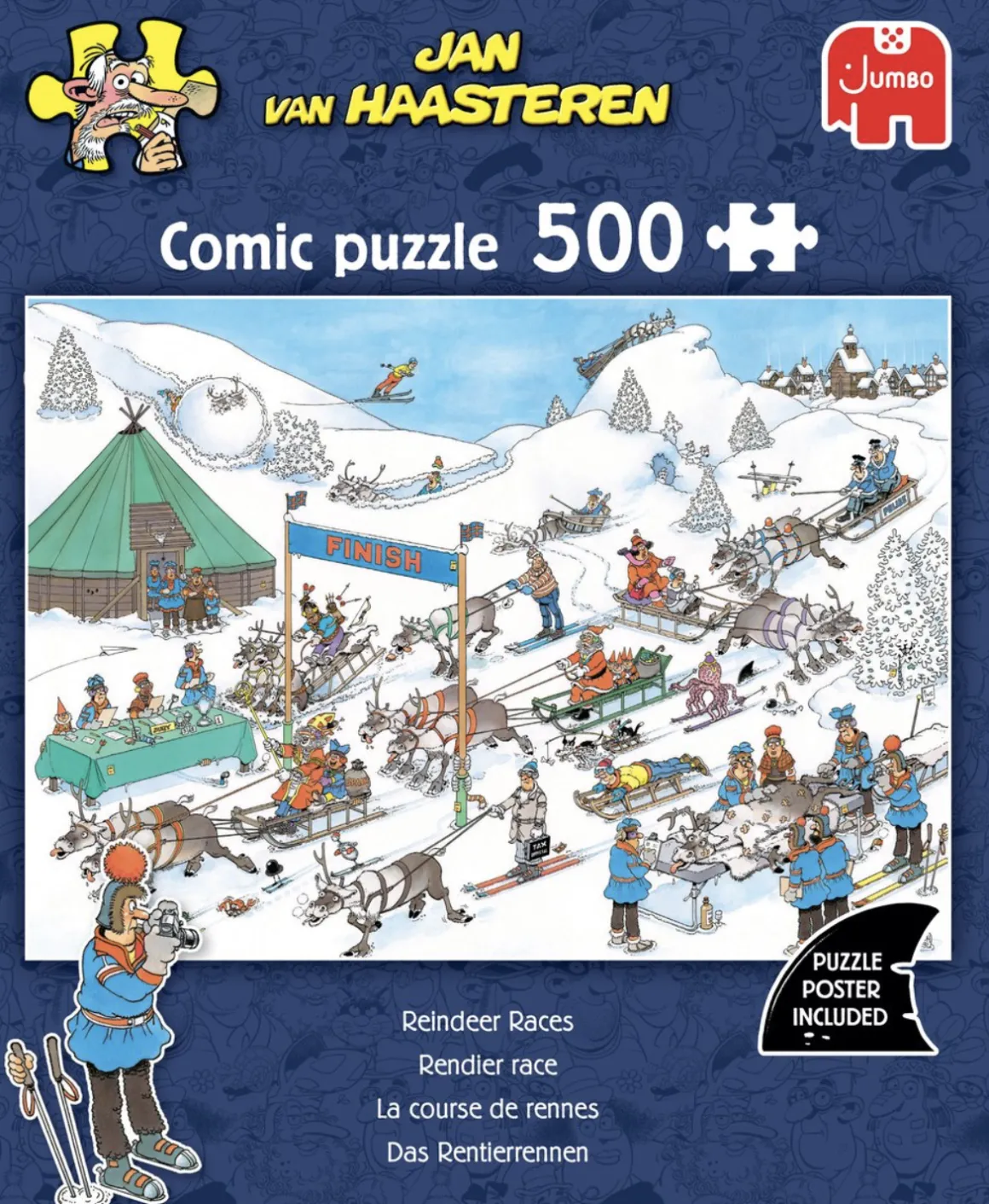 Jumbo Rendier Race - Jan van Haasteren - puzzel van 500 stukjes