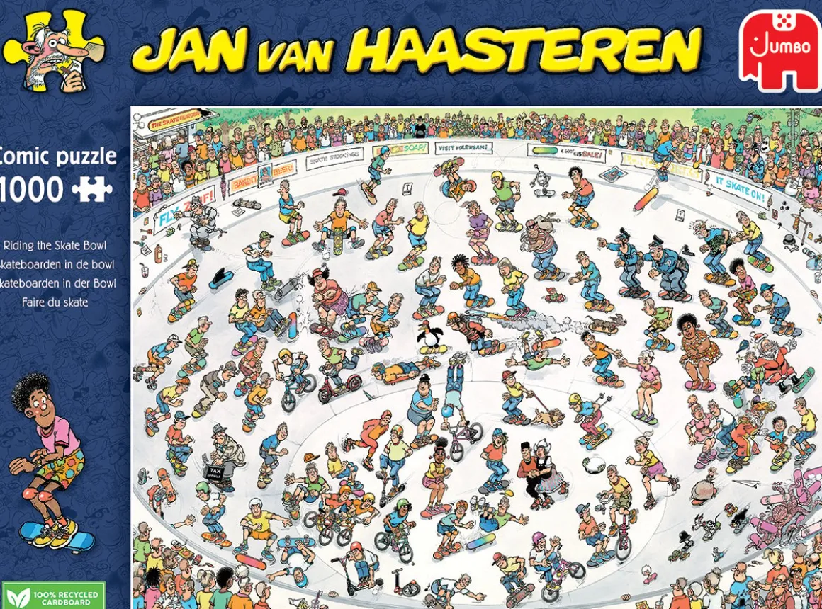 Jumbo Skateboarden in de bowl - Jan van Haasteren - 1000 stukjes