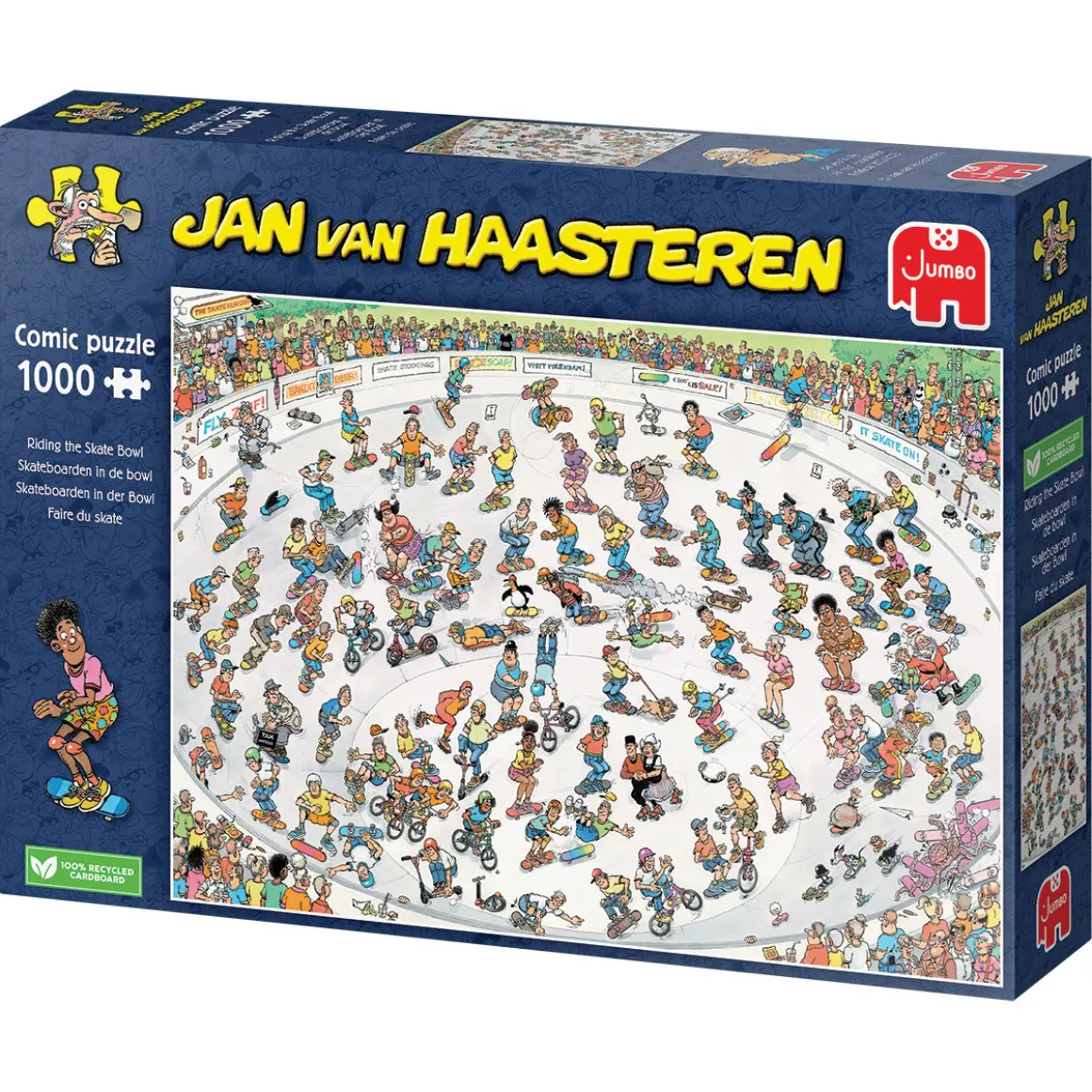 Jumbo Skateboarden in de bowl - Jan van Haasteren - 1000 stukjes
