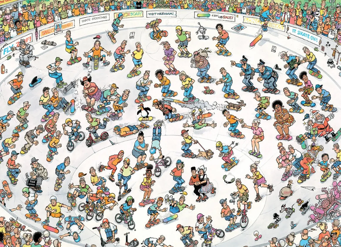Jumbo Skateboarden in de bowl - Jan van Haasteren - 1000 stukjes
