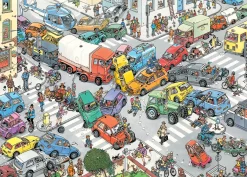 Jumbo Ter Land, ter Zee en in de Lucht / Verkeerschaos- JvH - 2 puzzels van 1000 stukjes