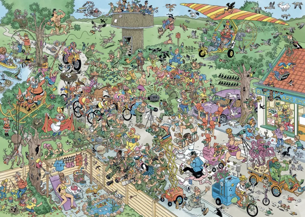 Jumbo Vogelkijkdag - Jan van Haasteren - puzzel van 1000 stukjes