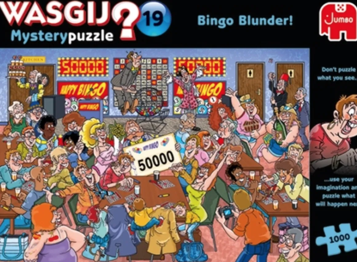 Jumbo Wasgij Mystery 19 - Bingo Blunder! - 1000 stukjes