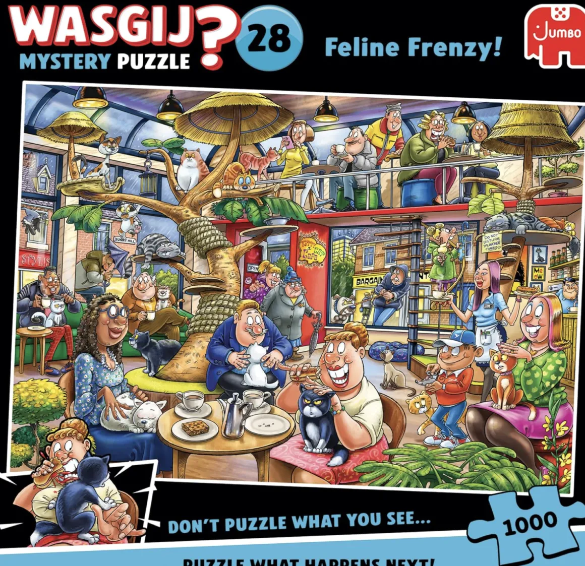 Jumbo Wasgij Mystery 28 - Kat & Muis Spel! - 1000 stukjes