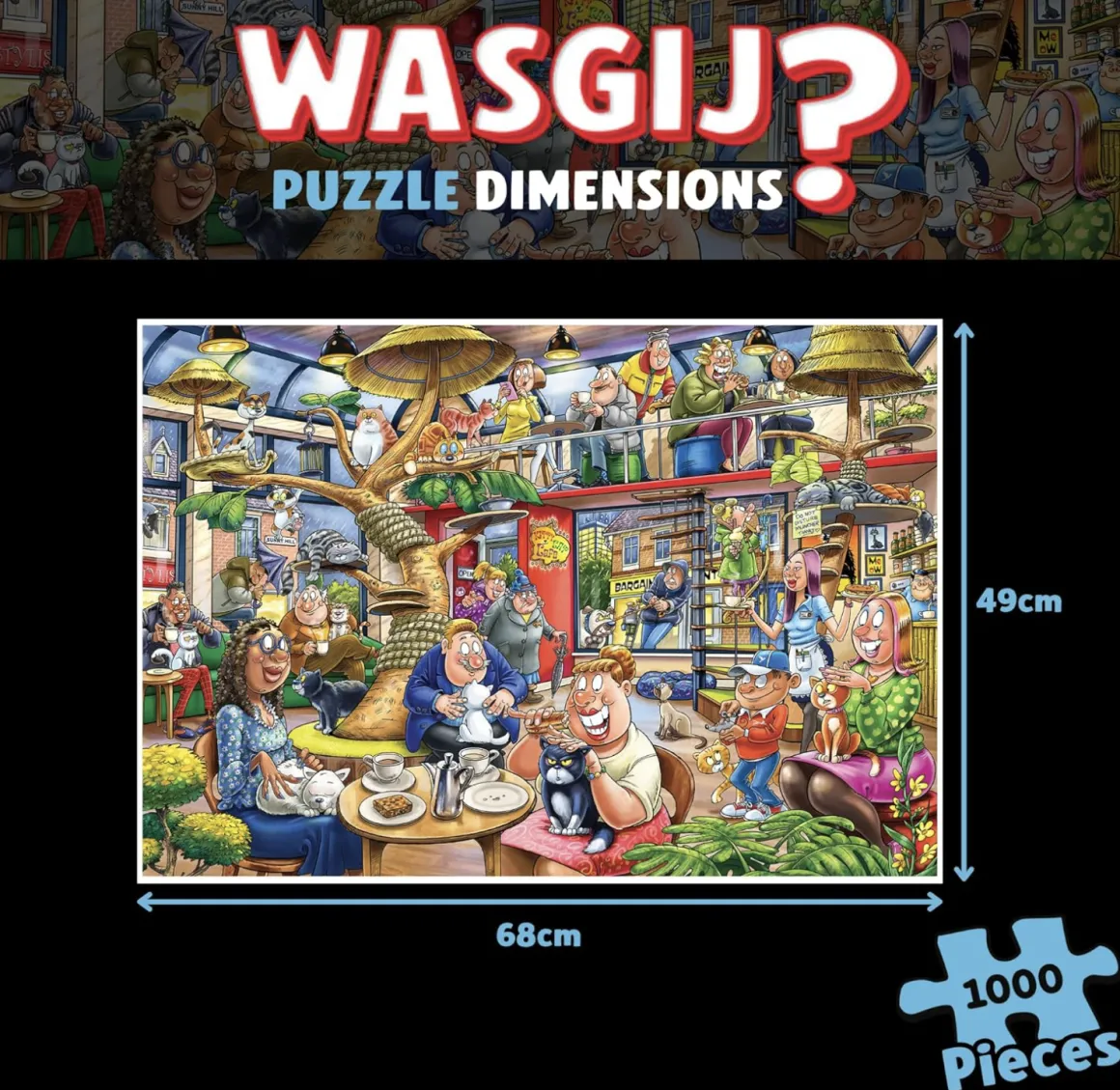 Jumbo Wasgij Mystery 28 - Kat & Muis Spel! - 1000 stukjes