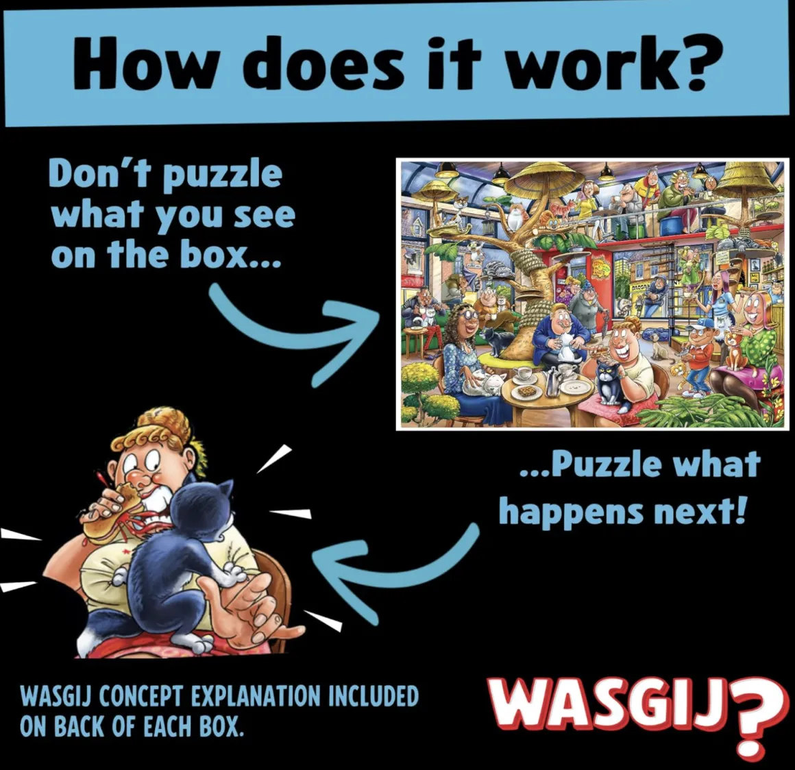 Jumbo Wasgij Mystery 28 - Kat & Muis Spel! - 1000 stukjes