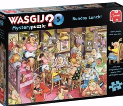 Jumbo Wasgij Mystery 5 - Sunday Lunch - legpuzzel van 1000 stukjes