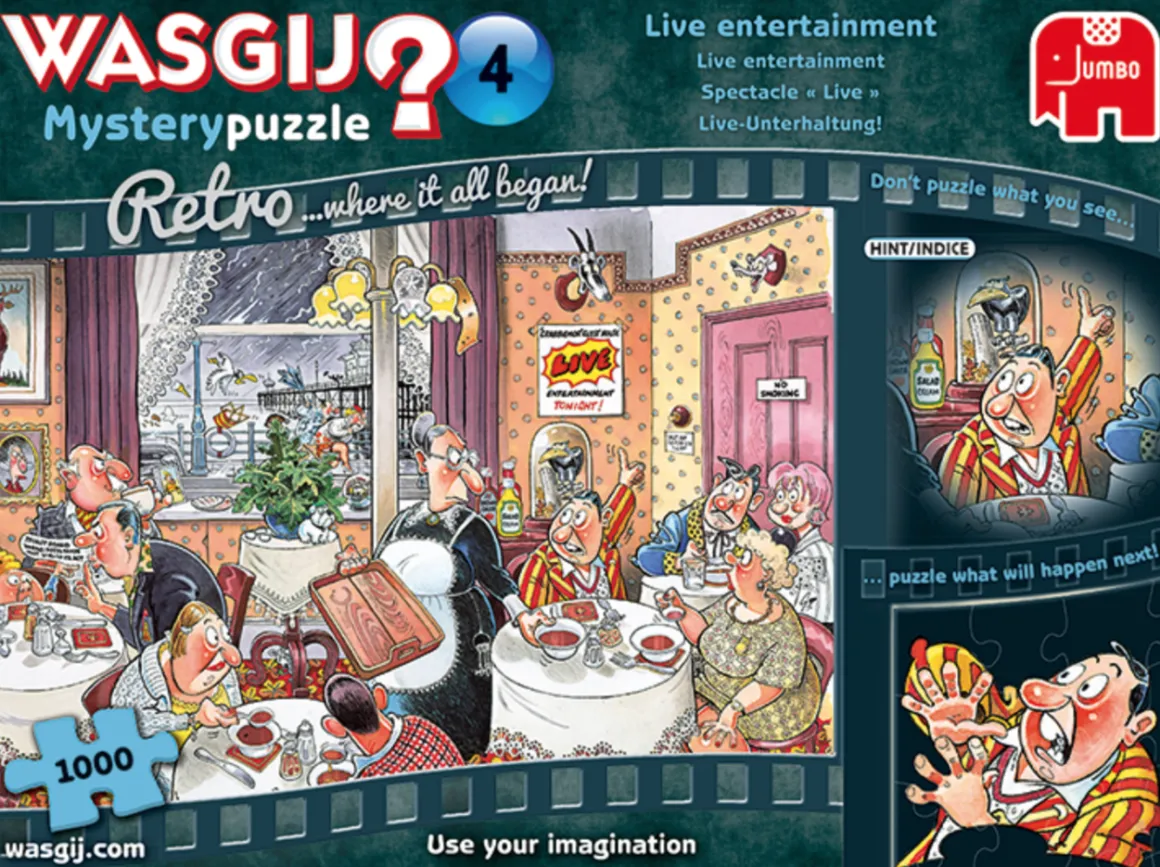 Jumbo Wasgij Mystery 4 Retro - Live entertainment - 1000 stukjes