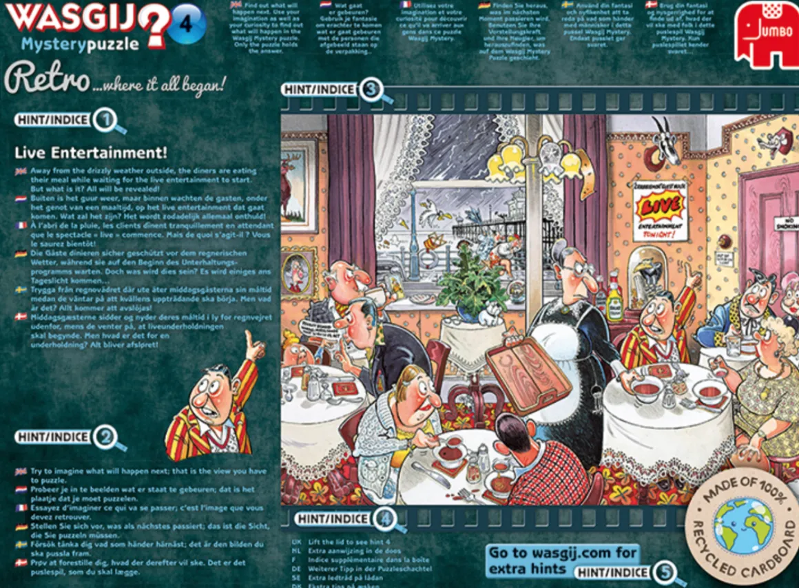 Jumbo Wasgij Mystery 4 Retro - Live entertainment - 1000 stukjes