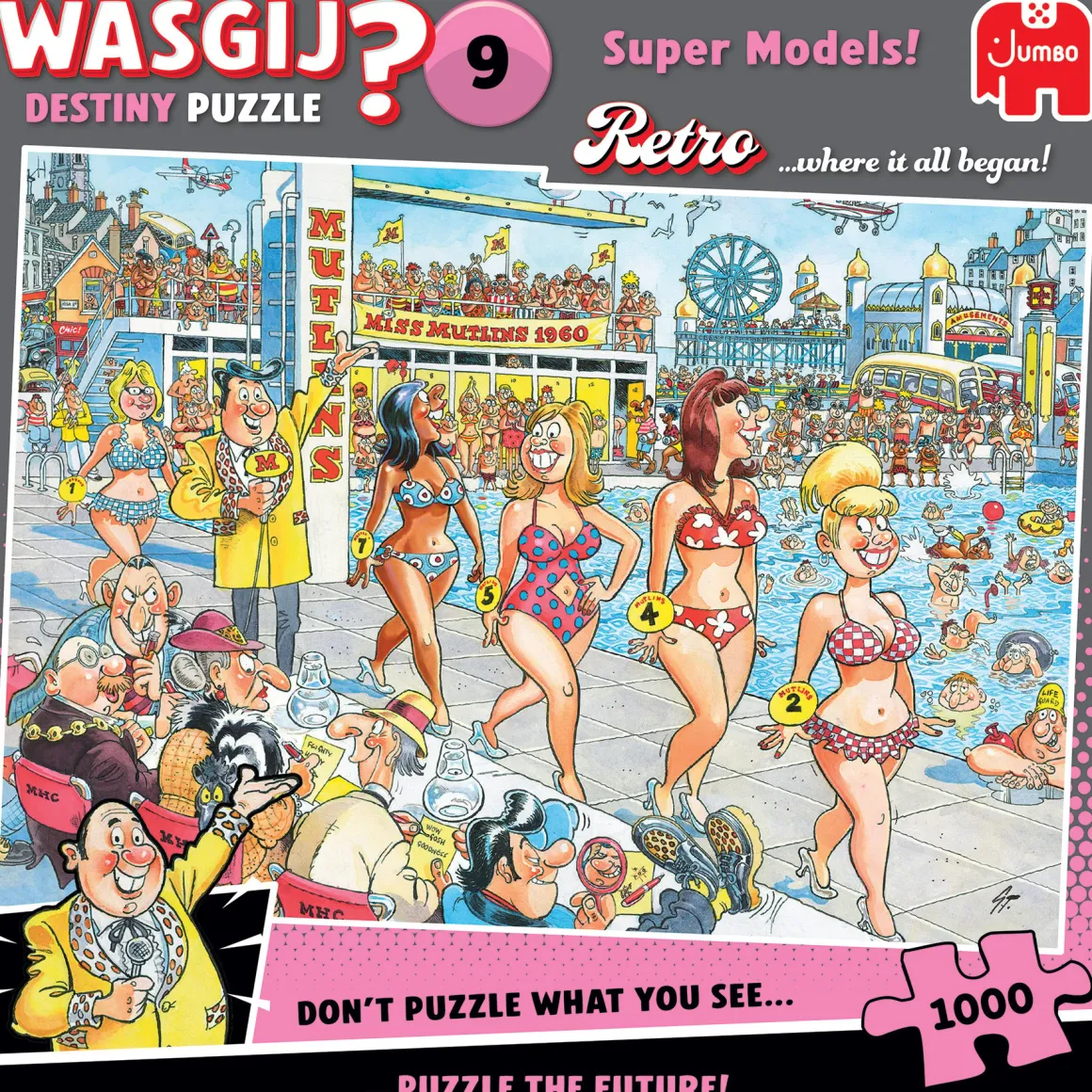 Jumbo Wasgij Retro Destiny 9 - Super Models! - 1000 stukjes