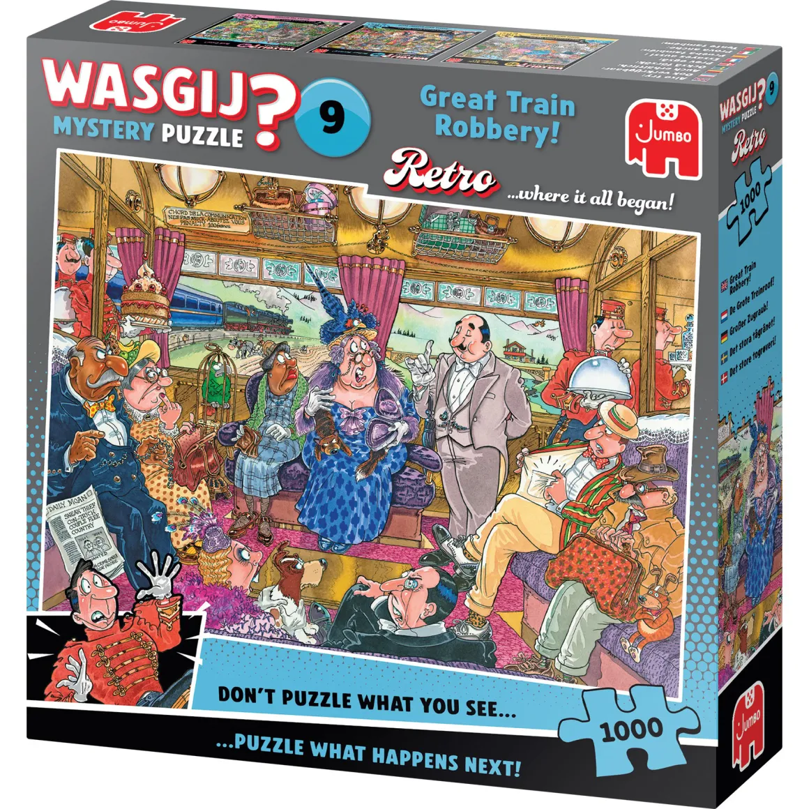 Jumbo Wasgij Retro Mystery 9 - De Grote Treinroof! - 1000 stukjes