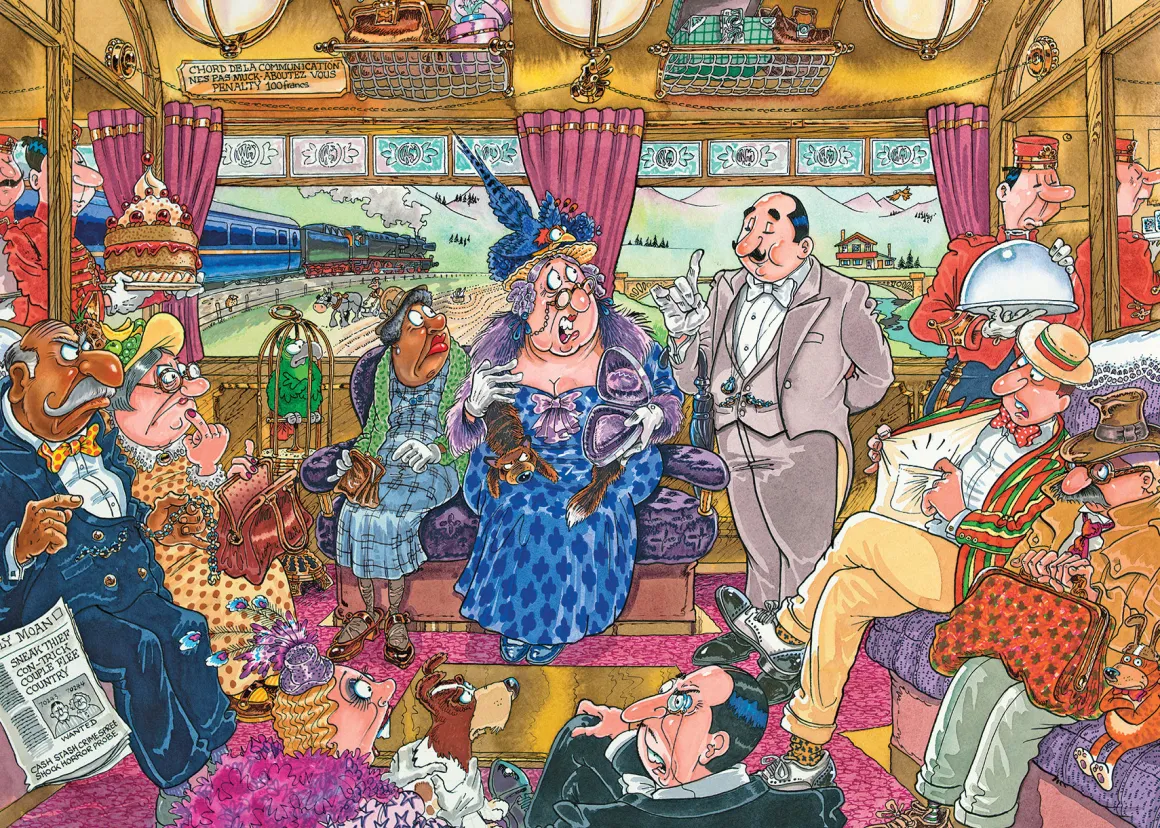 Jumbo Wasgij Retro Mystery 9 - De Grote Treinroof! - 1000 stukjes