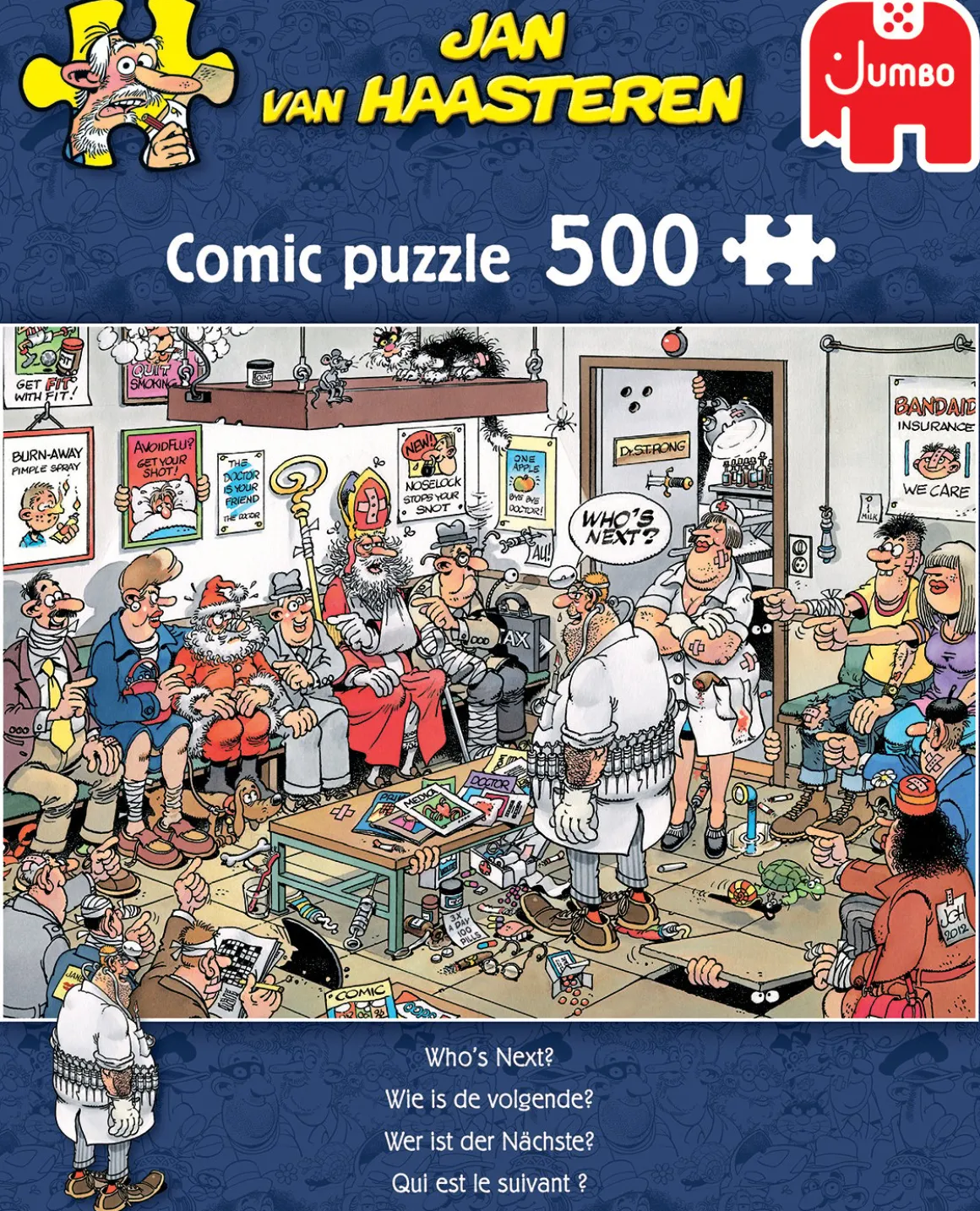 Jumbo Wie is de volgende ? - Jan van Haasteren - puzzel van 500 stukjes