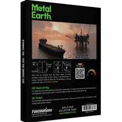 Metal Earth Booreiland en olietanker - Gift Box - 3D puzzel