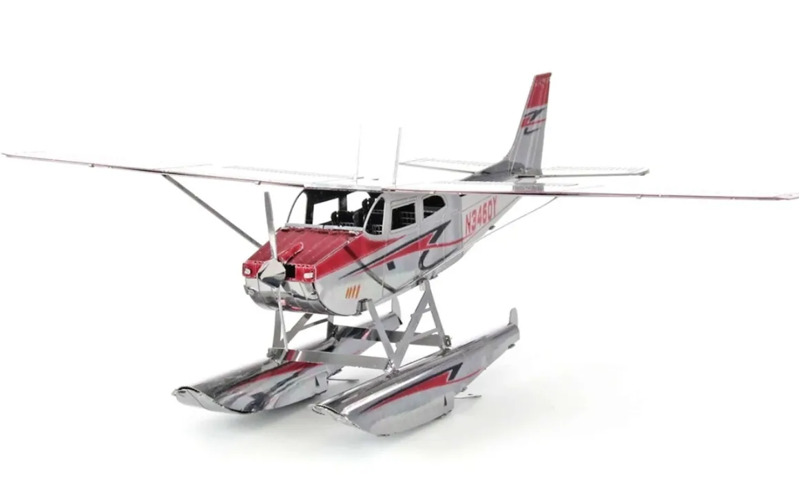 Metal Earth Cessna 182 Floatplane - 3D puzzel