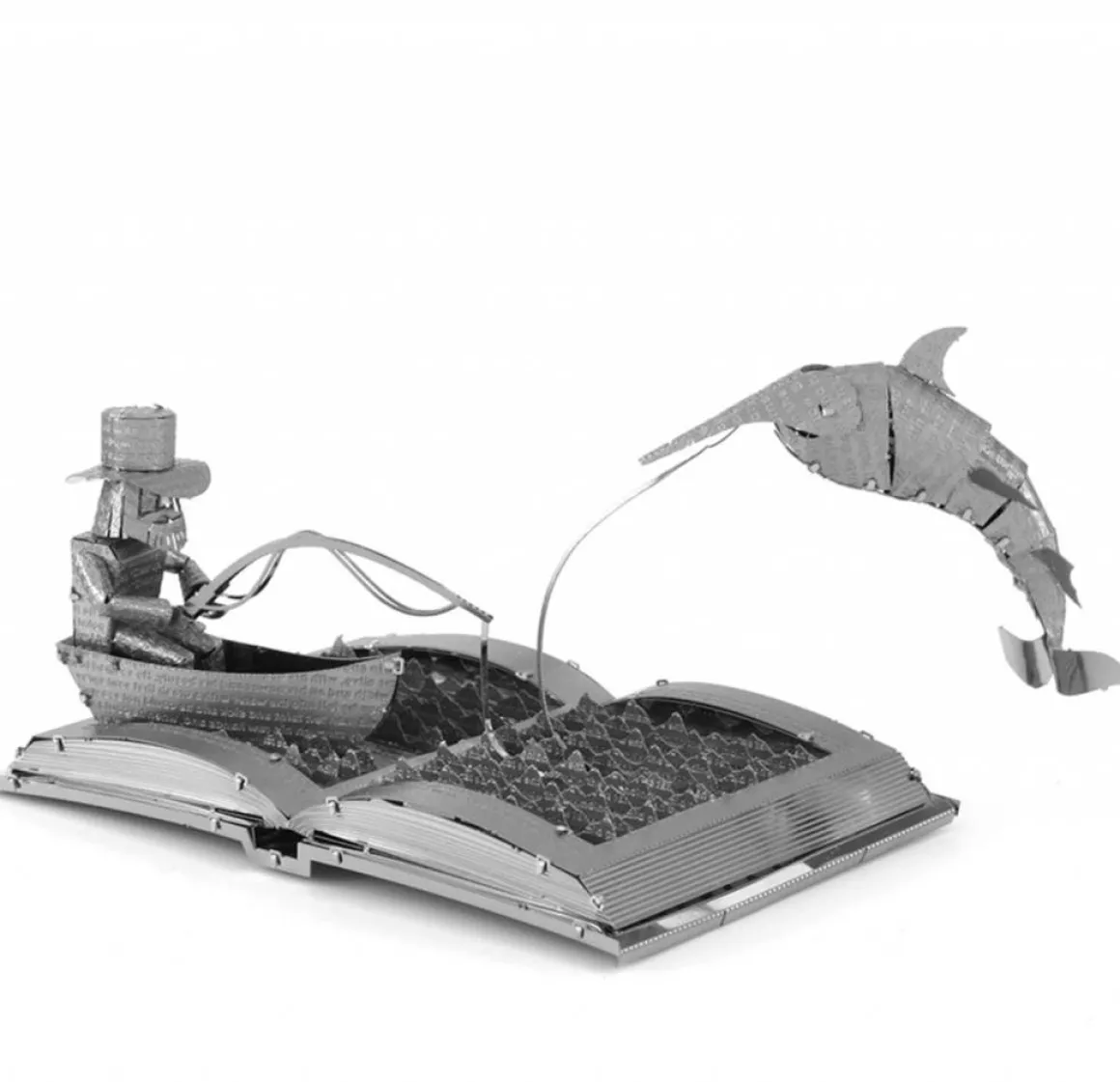 Metal Earth De oude man en de zee Boeksculptuur - 3D puzzel