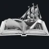 Metal Earth Moby Dick Boeksculptuur - 3D puzzel