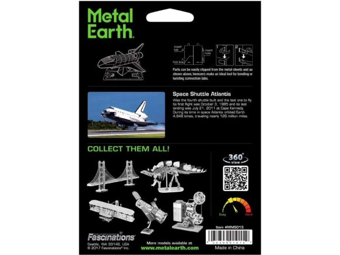 Metal Earth Space Shuttle Atlantis - 3D puzzel