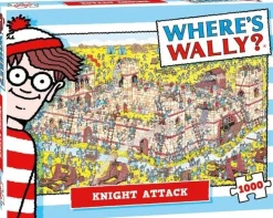 Plenty Gifts Waar is Wally - Ridder aanval - leg- en zoekpuzzel van 1000 stukjes