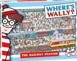 Plenty Gifts Waar is Wally - Het Treinstation - leg- en zoekpuzzel van 1000 stukjes